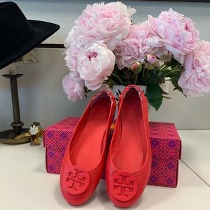 Tory Burch Minnie Travel Ballet Flat Size 6